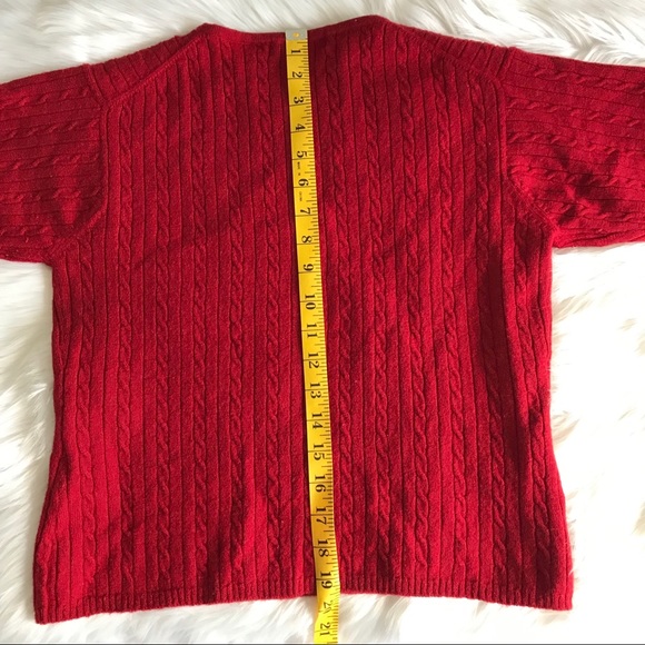 SOLD / LIZ • cable knit short sleeve sweater - Picture 7 of 7